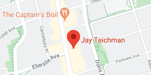 office location for Jay Teichman on map of Toronto
